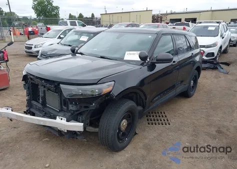 2021 Ford Explorer Police Interceptor из США, поврежденный, VIN 1FM5K8AB2MGA64869